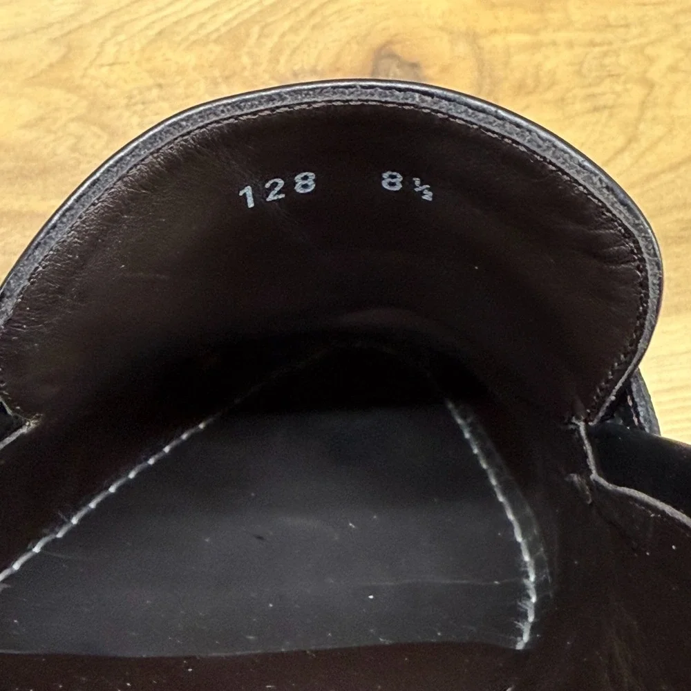 To Boot Adam Derrick New‎ York Mens 8.5 Penny Loafers Black Leather Italy